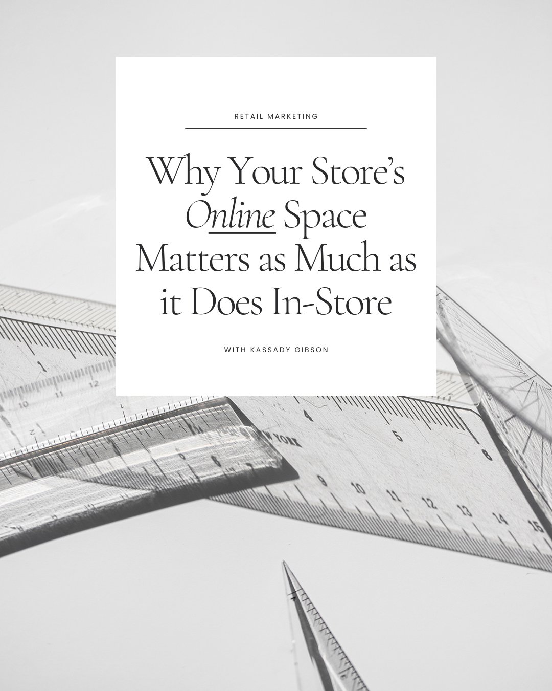 graphic that says why your store's online space matters as much as it does in store